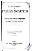 Réimpression de l'ancien Moniteur: Constituante