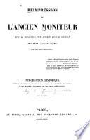 Réimpression de l'Ancien Moniteur