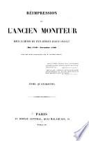Réimpression de l'Ancien Moniteur
