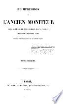 Réimpression de l'Ancien Moniteur
