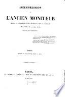 Réimpression de l'ancien moniteur