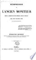 Réimpression de l'ancien Moniteur