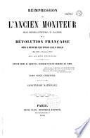 Réimpression de l'ancien Moniteur
