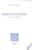 Réinventer le lyrisme