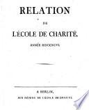 Relation de l'Ecole de Charité, année 1796