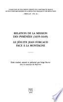 Relation de la mission des Pyrénées (1635-1649)