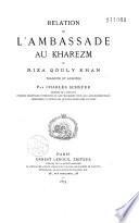 Relation de l’ambassade au Kharezm