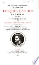 Relation originale du voyage de Jacques Cartier au Canada en 1534