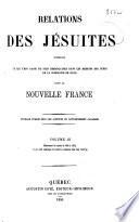 Relations des Jésuites