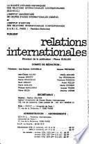 Relations internationales