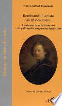 Rembrandt, l'artiste au fil des textes