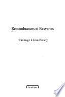 Remembrances et resveries