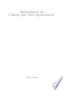 Renaissance de l'amour par voie épistolaire