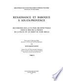 Renaissance et baroque à Aix-en-Provence