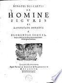Renatus Des Cartes de homine