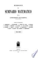 Rendiconti del Seminario matematico della Università di Padova