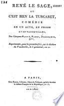 René Le Sage, ou c'est bien là Turcaret