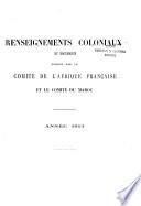 Renseignements coloniaux et documents