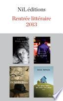 Rentrée littéraire 2013 - NiL éditions - Extraits gratuits