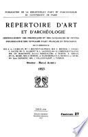 Répertoire d'art et d'archéologie
