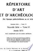 Répertoire d'art et d'archéologie