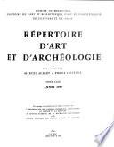 Répertoire d'art et d'archéologie