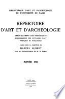 Répertoire d'art et d'archéologie