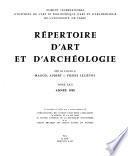Répertoire d'art et d'archéologie