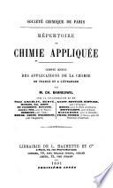 Répertoire de chimie appliquée