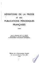 Répertoire de la presse et des publications périodiques françaises