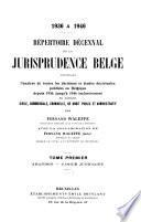 Répertoire décennal de la jurisprudence belge