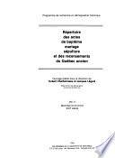 Répertoire des actes de baptême, mariage, sépulture et des recensements du Québec ancien: Montréal et environs, XVIIe siècle