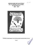 Répertoire des baptêmes de la paroisse Saint-Pierre de Shawinigan, 1898-1999