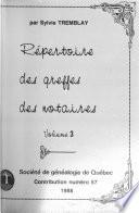 Répertoire des greffes des notaires