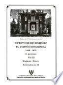 Répertoire des mariages du comté d'Arthabaska, 1840-1970