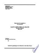 Répertoire des sépultures de la paroisse Saint-Grégoire-le-Grand, diocèse de Nicolet, 1802-1993