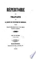 Répertoire des travaux