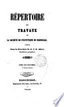 Répertoire des travaux, publ. sous la direction de P.-M. Roux