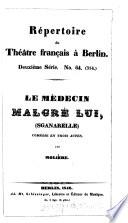 Repertoire du Theatre francais a Berlin