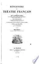 Répertoire du théâtre français: Premier ordre (2 v. )