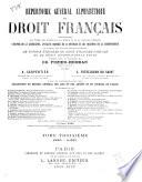 Répertoire général alphabétique du droit français: A-Zow