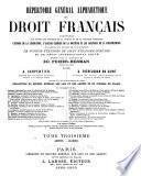 Répertoire général alphabétique du droit français