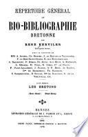 Répertoire général de bio-bibliographie bretonne: Bou-Bour. Bour-Brou