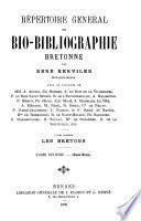 Répertoire général de bio-bibliographie bretonne