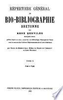 Répertoire général de bio-bibliographie bretonne: Lab à Nyd