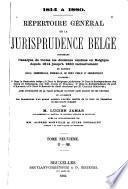Répertoire général de la jurisprudence belge