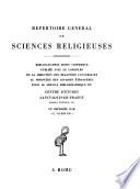Répertoire général de sciences religieuses
