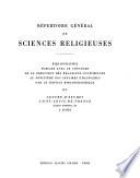 Répertoire général de sciences religieuses