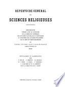 Répertoire général de sciences religieuses