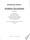 Répertoire général de sciences religieuses